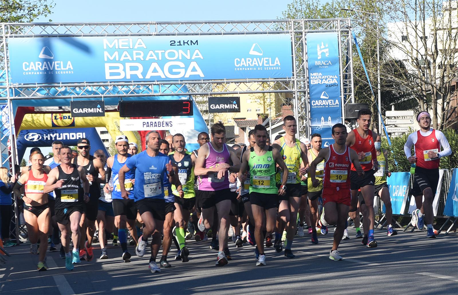 Traguardo della Mezza Maratona di Braga